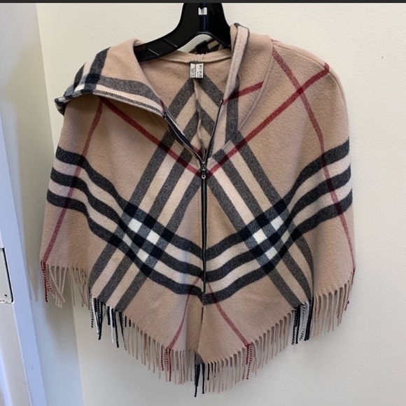 burberry poncho scarf